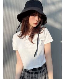 RESEXXY | ポイントロゴ刺繍Tシャツ(Tシャツ/カットソー)