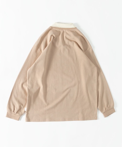 MUHET(ミュエータ)の「襟付きVネックロンT(Tシャツ/カットソー・レディース・ネイビー/ライトベージュ・X-LARGE/MEDIUM)」の19枚目の写真