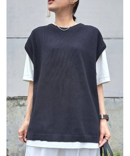 Right-on（ライトオン）の「【PLUS ONE】ミリオンドライカノコベスト（ベスト・メンズ・ブラック/ベージュ/グリーン・M/L/XL）」の11枚目の写真