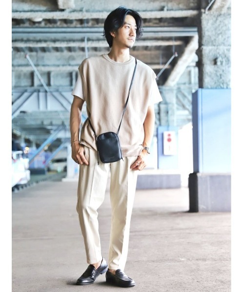 Right-on（ライトオン）の「【PLUS ONE】ミリオンドライカノコベスト（ベスト・メンズ・ブラック/ベージュ/グリーン・M/L/XL）」の21枚目の写真