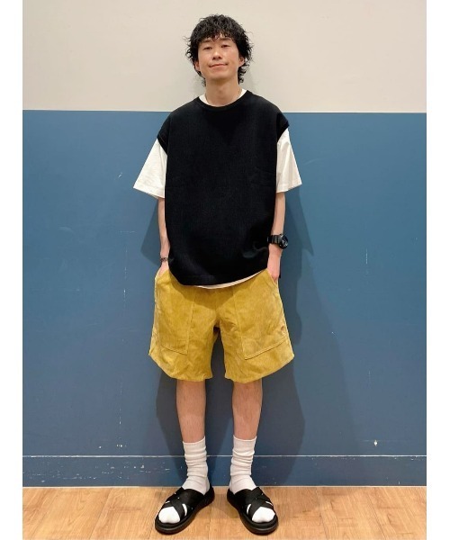 Right-on（ライトオン）の「【PLUS ONE】ミリオンドライカノコベスト（ベスト・メンズ・ブラック/ベージュ/グリーン・M/L/XL）」の4枚目の写真