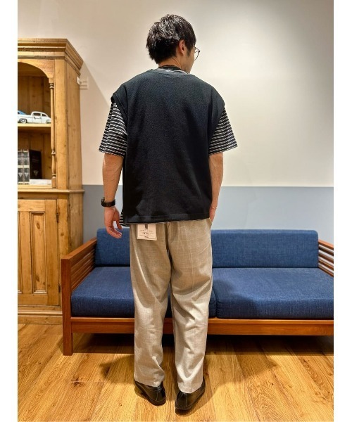 Right-on（ライトオン）の「【PLUS ONE】ミリオンドライカノコベスト（ベスト・メンズ・ブラック/ベージュ/グリーン・M/L/XL）」の20枚目の写真