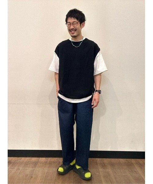 Right-on（ライトオン）の「【PLUS ONE】ミリオンドライカノコベスト（ベスト・メンズ・ブラック/ベージュ/グリーン・M/L/XL）」の14枚目の写真