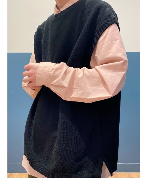 Right-on（ライトオン）の「【PLUS ONE】ミリオンドライカノコベスト（ベスト・メンズ・ブラック/ベージュ/グリーン・M/L/XL）」の8枚目の写真