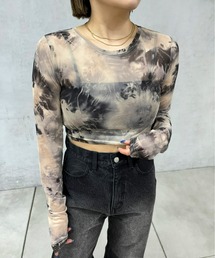 WHO'S WHO gallery | フェード柄ネットマイクロトップス(Tシャツ/カットソー)