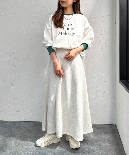 apres jour mignon（アプレジュールミニョン）の「リンガーロンT【ZOZOTOWN限定アイテム】（Tシャツ/カットソー・レディース・グリーン/ネイビー/イエロー・フリー/X-LARGE）」の9枚目の写真