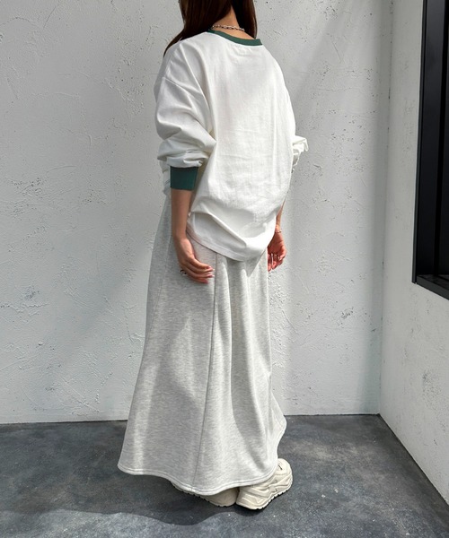 apres jour mignon（アプレジュールミニョン）の「リンガーロンT【ZOZOTOWN限定アイテム】（Tシャツ/カットソー・レディース・グリーン/ネイビー/イエロー・フリー/X-LARGE）」の10枚目の写真