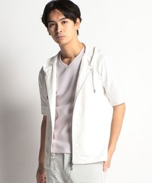 HIDEAWAYS NICOLE | カモフラ柄５分袖フードパーカ(パーカー)