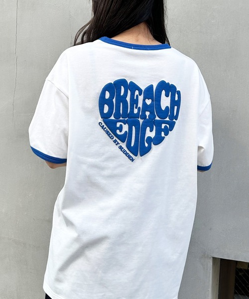 INGNI（イング）の「BACKハートロゴリンガーTシャツ（Tシャツ