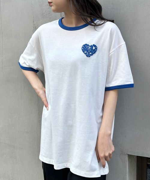 ★期間限定セール★【新品】ANINE BING　ハートプリント　ロゴ Tシャツ ANINE BING ロゴ Tシャツ | グレー | FARFETCH JP