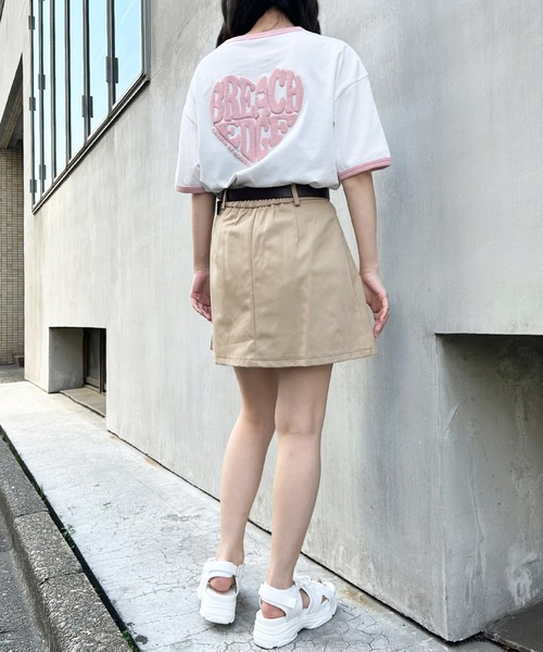 INGNI(イング)の「BACKハートロゴリンガーTシャツ(Tシャツ/カットソー・レディース・ホワイト×レッド/ホワイト×ブルー/ブラック×ホワイト/ホワイト×ピンク・M)」の17枚目の写真