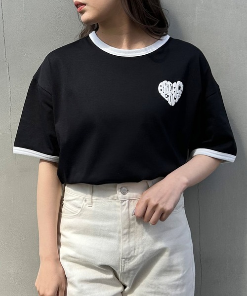 ★期間限定セール★【新品】ANINE BING　ハートプリント　ロゴ Tシャツ org.jpg