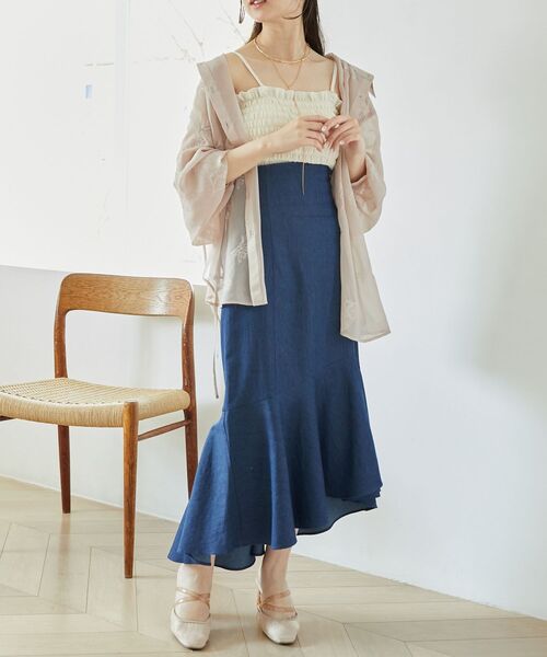 MAJESTIC LEGON(マジェスティックレゴン)の「サイドリボンシアーシャツ(シャツ/ブラウス・レディース・ホワイト系その他2/ピンク系その他2/ブラック系その他/A・MEDIUM)」の17枚目の写真