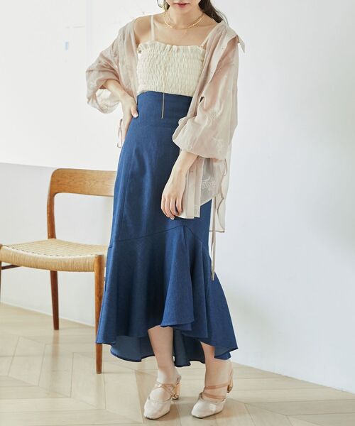MAJESTIC LEGON(マジェスティックレゴン)の「サイドリボンシアーシャツ(シャツ/ブラウス・レディース・ホワイト系その他2/ピンク系その他2/ブラック系その他/A・MEDIUM)」の18枚目の写真