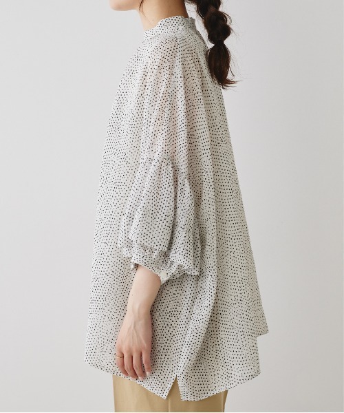 PUAL CE CIN（ピュアルセシン）の「【Du noir】ドット柄シアーブラウス（シャツ/ブラウス・レディース・ホワイト系/ブラック系・FREE）」の15枚目の写真