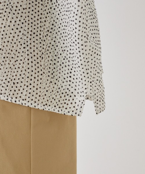 PUAL CE CIN（ピュアルセシン）の「【Du noir】ドット柄シアーブラウス（シャツ/ブラウス・レディース・ホワイト系/ブラック系・FREE）」の18枚目の写真