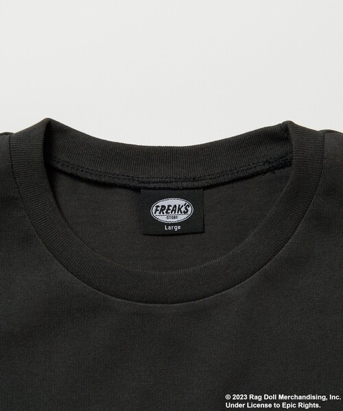 FREAK'S STORE（フリークスストア）の「【限定展開】Aerosmith/エアロスミス 別注 ビッグシルエット フロントプリント クルーネックTシャツ（Tシャツ/カットソー・メンズ・ホワイト/ブラック・MEDIUM/LARGE/SMALL）」の3枚目の写真