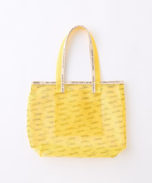 CIAOPANIC(チャオパニック)の「【GRAIN/グレイン】メッシュロゴトートバッグ(トートバッグ・レディース・ブラック/ベージュ/グリーン/ブルー/イエロー/ピンク・FREE)」の19枚目の写真