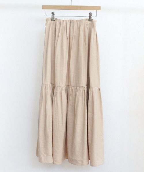 flower（フラワー）の「ボリュームティアードスカート（スカート・レディース・ホワイト/ベージュ・FREE）」の8枚目の写真