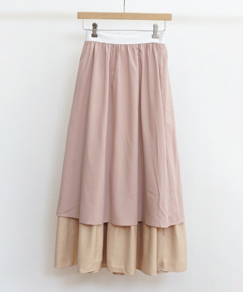 flower（フラワー）の「ボリュームティアードスカート（スカート・レディース・ホワイト/ベージュ・FREE）」の3枚目の写真