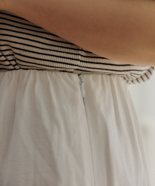 flower（フラワー）の「ボリュームティアードスカート（スカート・レディース・ホワイト/ベージュ・FREE）」の13枚目の写真