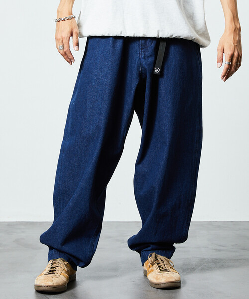 限定展開 FREAK'S STORE OUTDOORS/フリークスアウトドアーズ ワイドシルエット クライミングパンツ/デニム/チノ（デニムパンツ）｜FREAK'S STORE（フリークスストア）