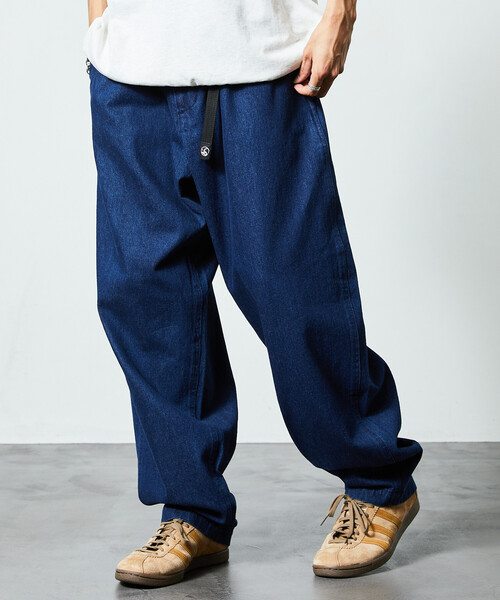 限定展開 FREAK'S STORE OUTDOORS/フリークスアウトドアーズ ワイドシルエット クライミングパンツ/デニム/チノ（デニムパンツ）｜FREAK'S STORE（フリークスストア）