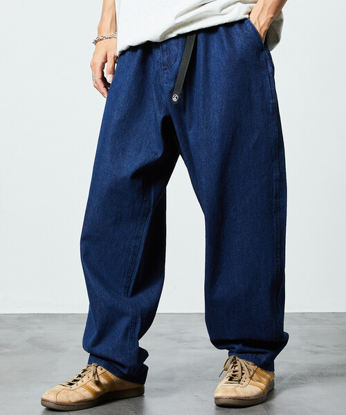 限定展開 FREAK'S STORE OUTDOORS/フリークスアウトドアーズ ワイドシルエット クライミングパンツ/デニム/チノ（デニムパンツ）｜FREAK'S STORE（フリークスストア）