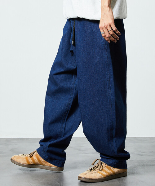 限定展開 FREAK'S STORE OUTDOORS/フリークスアウトドアーズ ワイドシルエット クライミングパンツ/デニム/チノ（デニムパンツ）｜FREAK'S STORE（フリークスストア）