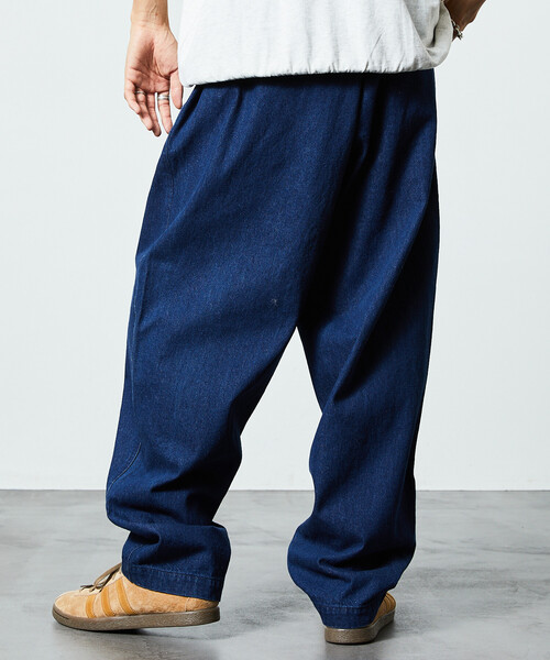 限定展開 FREAK'S STORE OUTDOORS/フリークスアウトドアーズ ワイドシルエット クライミングパンツ/デニム/チノ（デニムパンツ）｜FREAK'S STORE（フリークスストア）