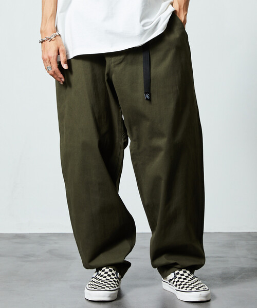 限定展開 FREAK'S STORE OUTDOORS/フリークスアウトドアーズ ワイドシルエット クライミングパンツ/デニム/チノ（デニムパンツ）｜FREAK'S STORE（フリークスストア）