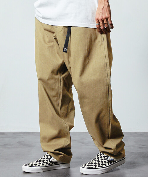 限定展開 FREAK'S STORE OUTDOORS/フリークスアウトドアーズ ワイドシルエット クライミングパンツ/デニム/チノ（デニムパンツ）｜FREAK'S STORE（フリークスストア）