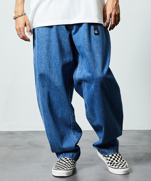 限定展開 FREAK'S STORE OUTDOORS/フリークスアウトドアーズ ワイドシルエット クライミングパンツ/デニム/チノ（デニムパンツ）｜FREAK'S STORE（フリークスストア）