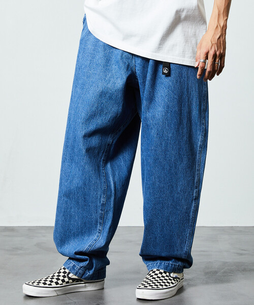 限定展開 FREAK'S STORE OUTDOORS/フリークスアウトドアーズ ワイドシルエット クライミングパンツ/デニム/チノ（デニムパンツ）｜FREAK'S STORE（フリークスストア）