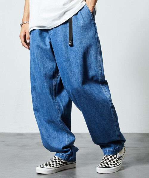 限定展開 FREAK'S STORE OUTDOORS/フリークスアウトドアーズ ワイドシルエット クライミングパンツ/デニム/チノ（デニムパンツ）｜FREAK'S STORE（フリークスストア）