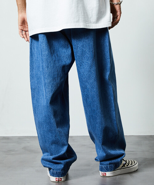 限定展開 FREAK'S STORE OUTDOORS/フリークスアウトドアーズ ワイドシルエット クライミングパンツ/デニム/チノ（デニムパンツ）｜FREAK'S STORE（フリークスストア）