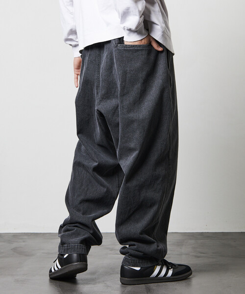 限定展開 FREAK'S STORE OUTDOORS/フリークスアウトドアーズ ワイドシルエット クライミングパンツ/デニム/チノ（デニムパンツ）｜FREAK'S STORE（フリークスストア）