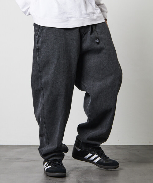 限定展開 FREAK'S STORE OUTDOORS/フリークスアウトドアーズ ワイドシルエット クライミングパンツ/デニム/チノ（デニムパンツ）｜FREAK'S STORE（フリークスストア）