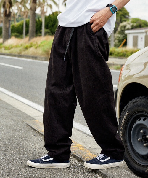 限定展開 FREAK'S STORE OUTDOORS/フリークスアウトドアーズ ワイドシルエット クライミングパンツ/デニム/チノ(チノパンツ)|FREAK'S STORE(フリークスストア)