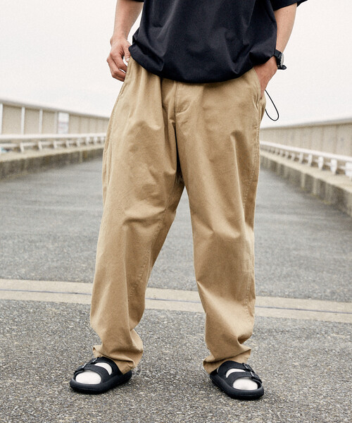 限定展開 FREAK'S STORE OUTDOORS/フリークスアウトドアーズ ワイドシルエット クライミングパンツ/デニム/チノ(チノパンツ)|FREAK'S STORE(フリークスストア)