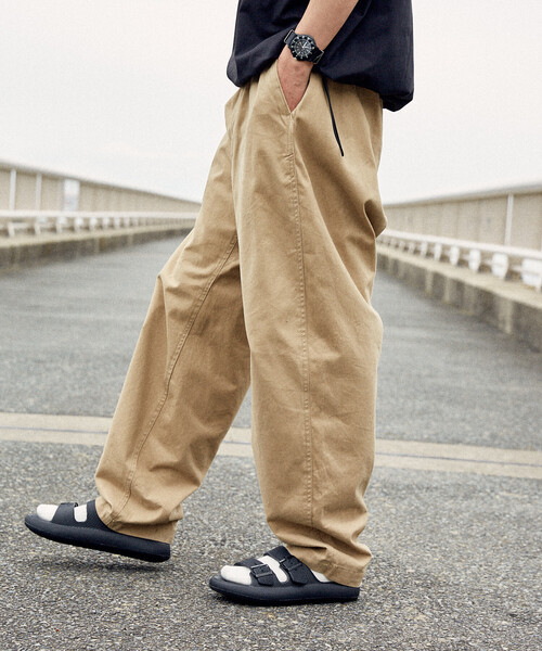 限定展開 FREAK'S STORE OUTDOORS/フリークスアウトドアーズ ワイドシルエット クライミングパンツ/デニム/チノ(チノパンツ)|FREAK'S STORE(フリークスストア)