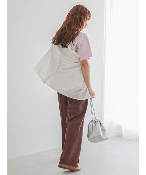 AMERICAN HOLIC（アメリカンホリック）の「ヴィンテージライクロゴカットソー②（Tシャツ/カットソー・レディース・ピンク/サックスブルー/チャコールグレー・M/L）」の7枚目の写真