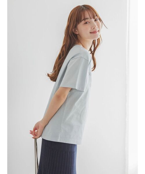 AMERICAN HOLIC（アメリカンホリック）の「ヴィンテージライクロゴカットソー②（Tシャツ/カットソー・レディース・ピンク/サックスブルー/チャコールグレー・M/L）」の19枚目の写真