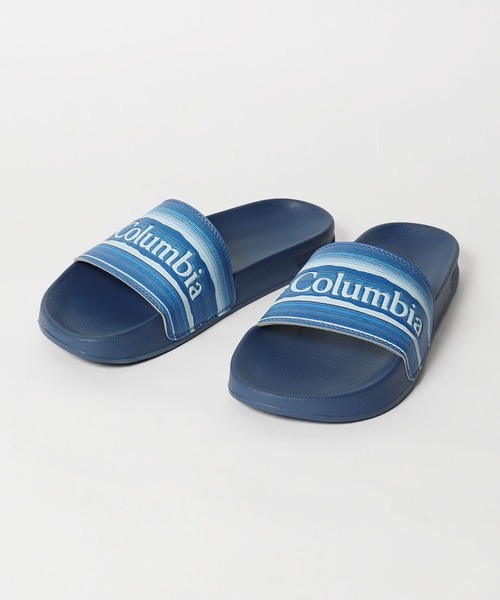 Columbia(コロンビア)の「Columbia/コロンビア HOOD RIVER SLIDE スライドサンダル シャワーサンダル ワンポイント ロゴ(サンダル・メンズ・ブラック/ブルー・8/7/10/9)」の2枚目の写真