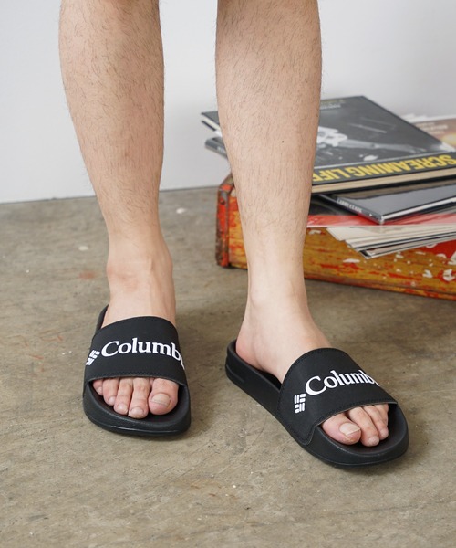 Columbia(コロンビア)の「Columbia/コロンビア HOOD RIVER SLIDE スライドサンダル シャワーサンダル ワンポイント ロゴ(サンダル・メンズ・ブラック/ブルー・8/7/10/9)」の13枚目の写真