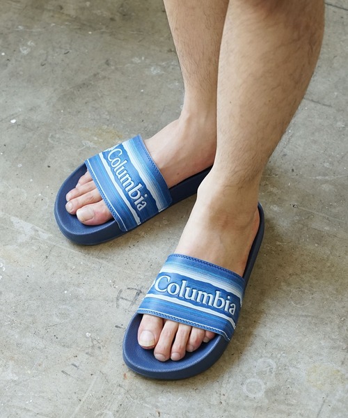 Columbia(コロンビア)の「Columbia/コロンビア HOOD RIVER SLIDE スライドサンダル シャワーサンダル ワンポイント ロゴ(サンダル・メンズ・ブラック/ブルー・8/7/10/9)」の18枚目の写真