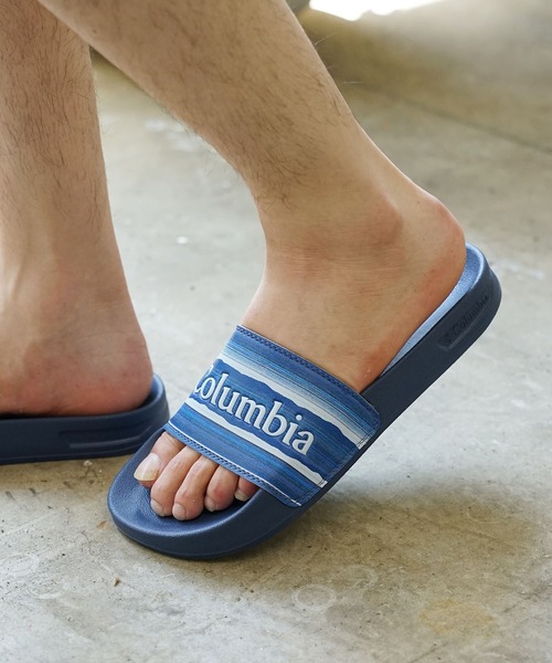 Columbia(コロンビア)の「Columbia/コロンビア HOOD RIVER SLIDE スライドサンダル シャワーサンダル ワンポイント ロゴ(サンダル・メンズ・ブラック/ブルー・8/7/10/9)」の19枚目の写真