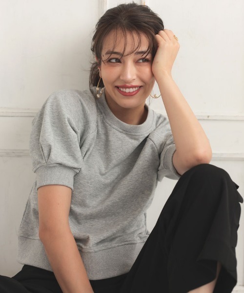 DONOBAN（ドノバン）の「2wayタックスリーブスウェット（スウェット・レディース・ピンク/ブラック/グレー・F）」の4枚目の写真