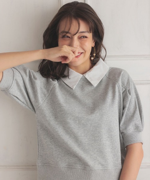 DONOBAN（ドノバン）の「2wayタックスリーブスウェット（スウェット・レディース・ピンク/ブラック/グレー・F）」の7枚目の写真