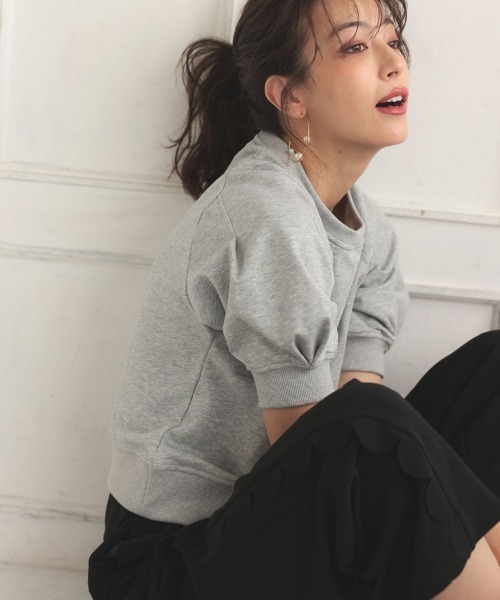 DONOBAN（ドノバン）の「2wayタックスリーブスウェット（スウェット・レディース・ピンク/ブラック/グレー・F）」の15枚目の写真